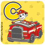 Magnets de l'alphabet Pat'Patrouille