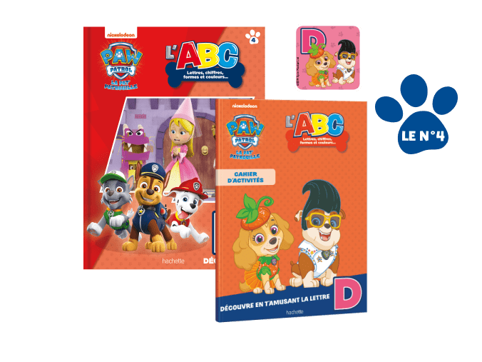Le n°4 : Le livre + Le cahier d’activités + Le magnet de la lettre D