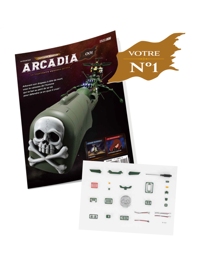 Le N°1 : Un fascicule passionnant + Les premières pièces de votre maquette