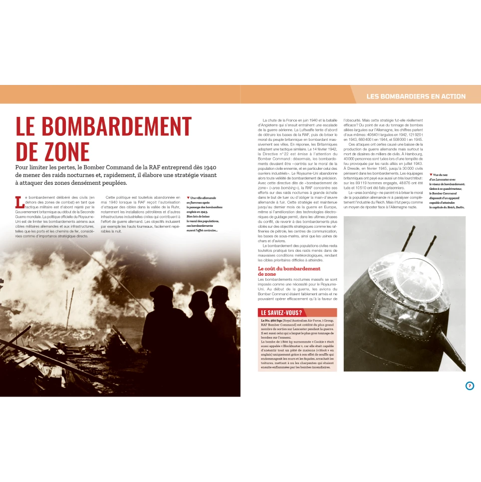 Le bombardier en action